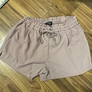 Lulu's Dusty Rose High Waist Shorts